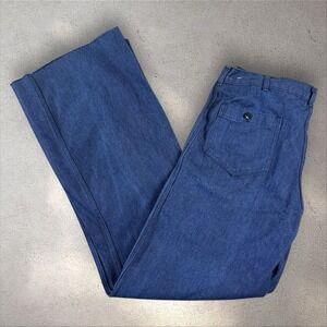 Vintage US Navy Trousers Mens 36R Fits 34x35 Flared Denim Type 1 Utility Pants